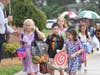 Woodward Parkway Elementary students, fresh off the bus, are ready for their first day of school.

