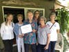 From the left, Ruth Ann Rousseau, Joyce van Schaack, Bud Guillot, April Hay, Bunny Smith, and Metty Thomason.