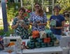 Mission Viejo DAR members hold outdoor sewing sessions and do independent sewing. 