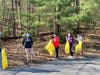 Earth Day Volunteers collecting roadside litter 