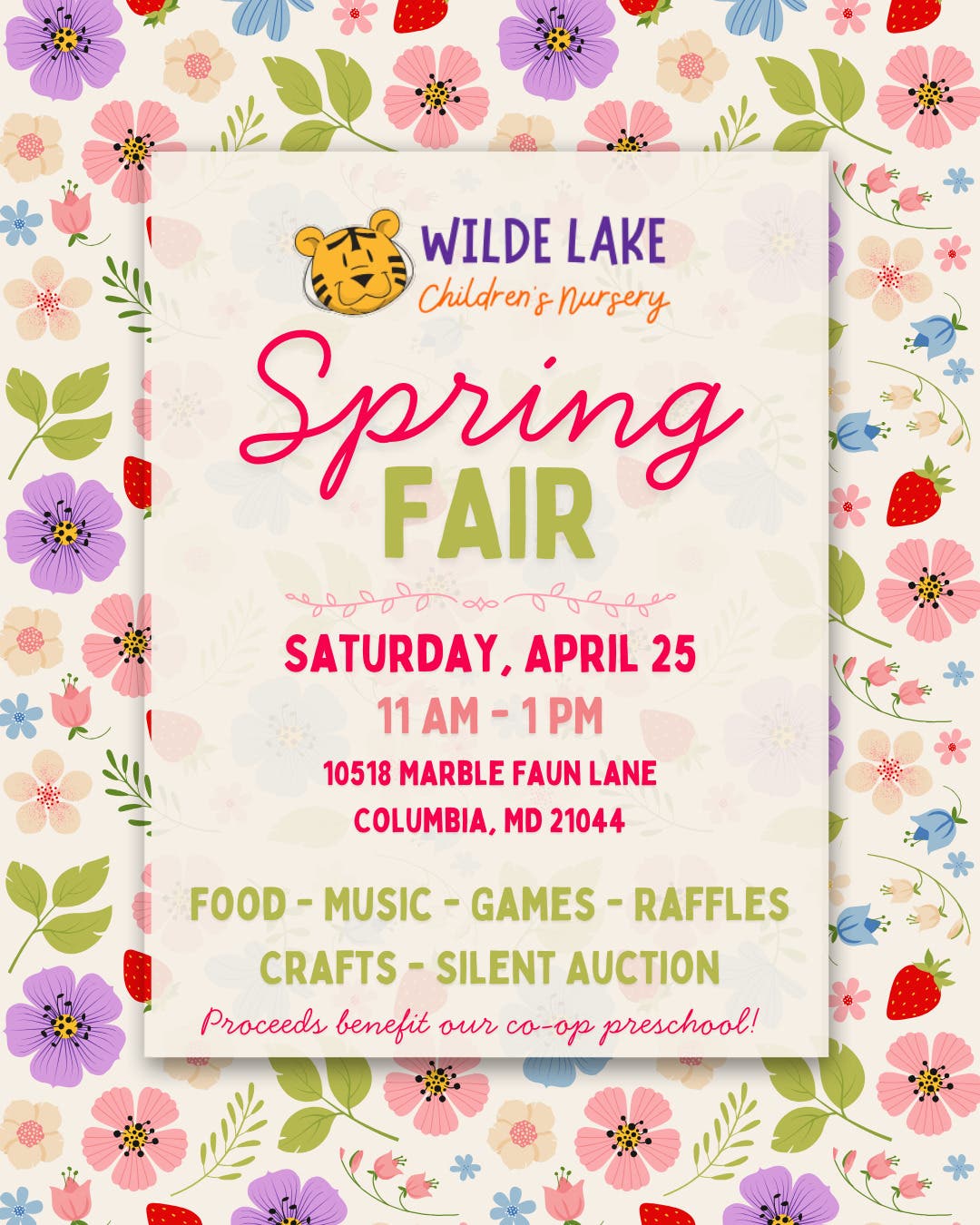 Wilde Lake Children's Nursery Spring Fair