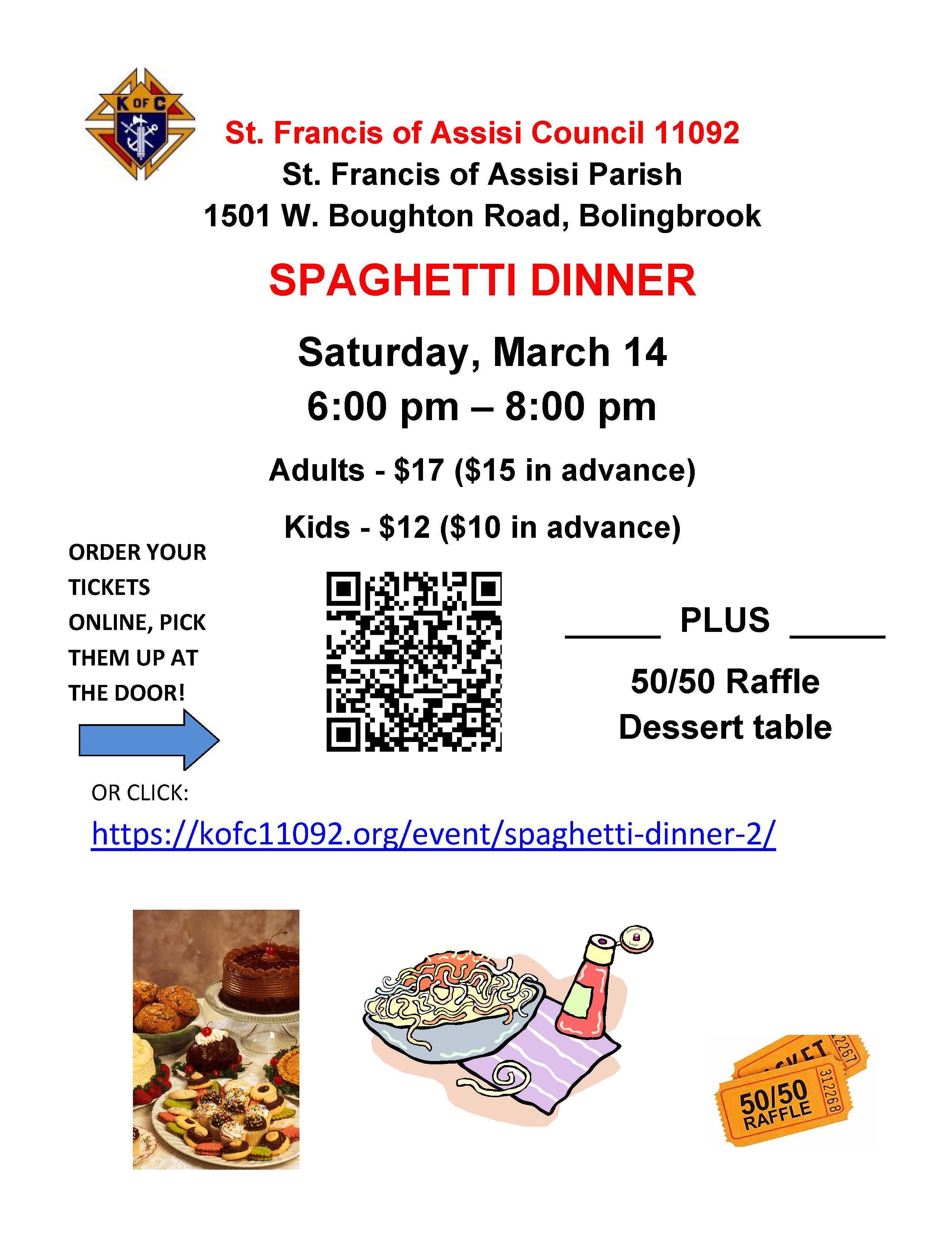 St. Francis of Assisi K of C Council 11092 "SPAGHETTI DINNER"