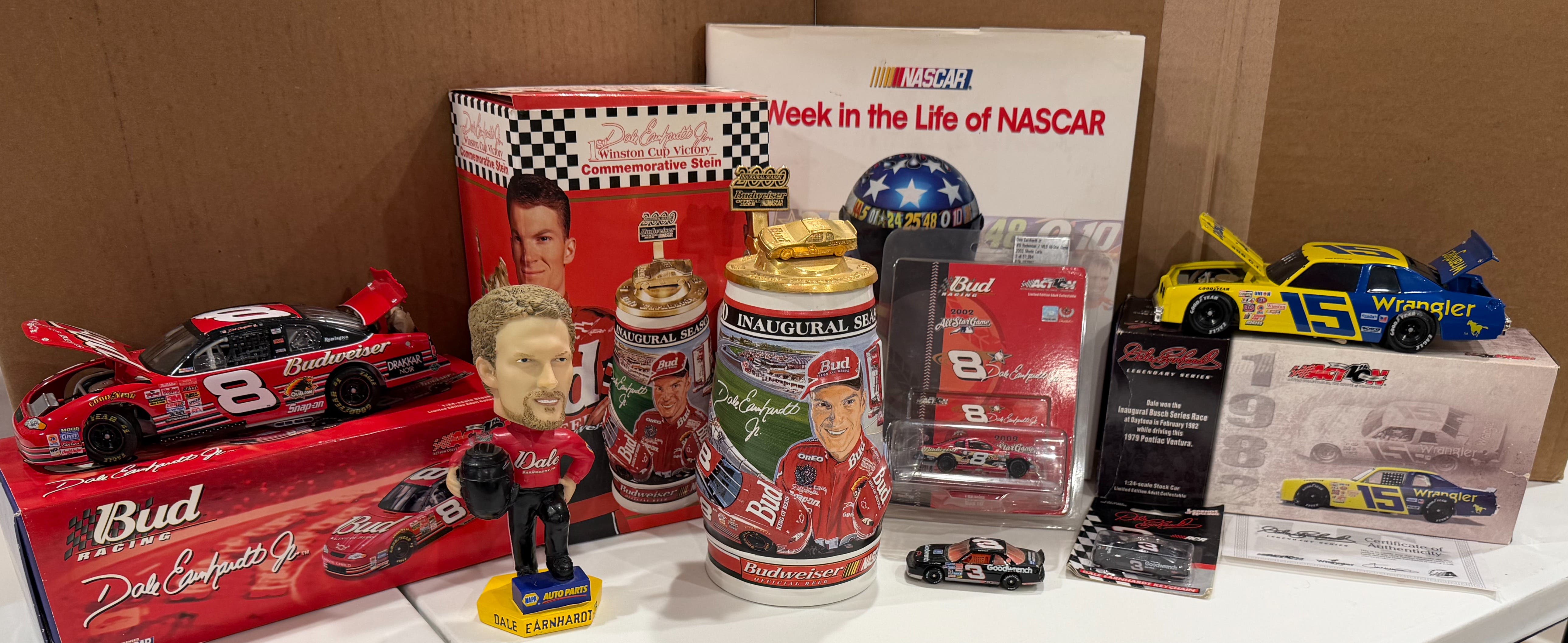 NASCAR Dale Earnhardt and Dale Earnhardt Jr. memorabilia