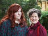 Christa Wisneski (left) portrays Princess Pamela, along with Kim Edmonds (right) as her faithful handmaiden Mopsa.