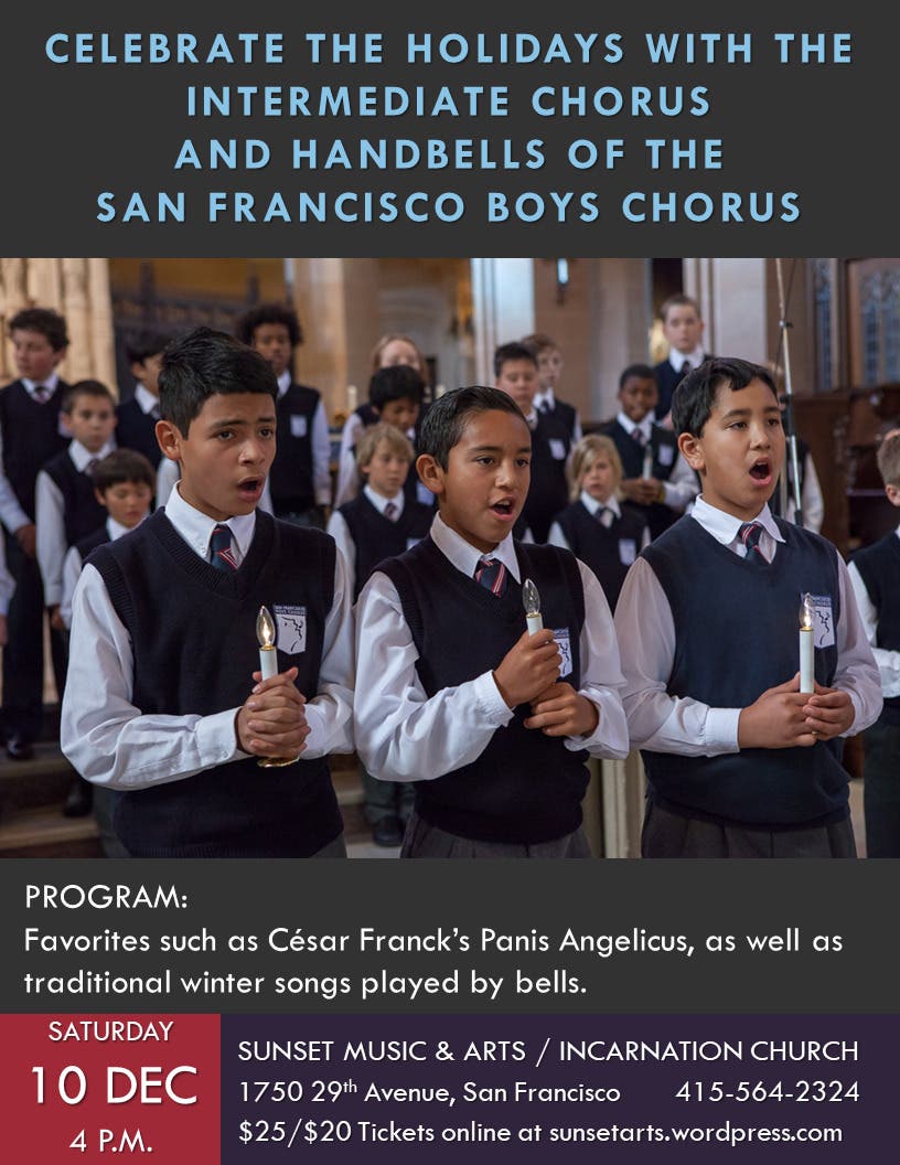 Dec 10 Celebrate Christmas with the Intermediate Chorus and Handbells