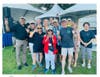 Kiwanis Los Gatos Club Members posing at the end of their Los Gatos Art & Wine, Fiesta de Artes weekend, held every September in Los Gatos.  This year the Club has been nominated for an International Award for Community, Volunteerism & Fundraising.