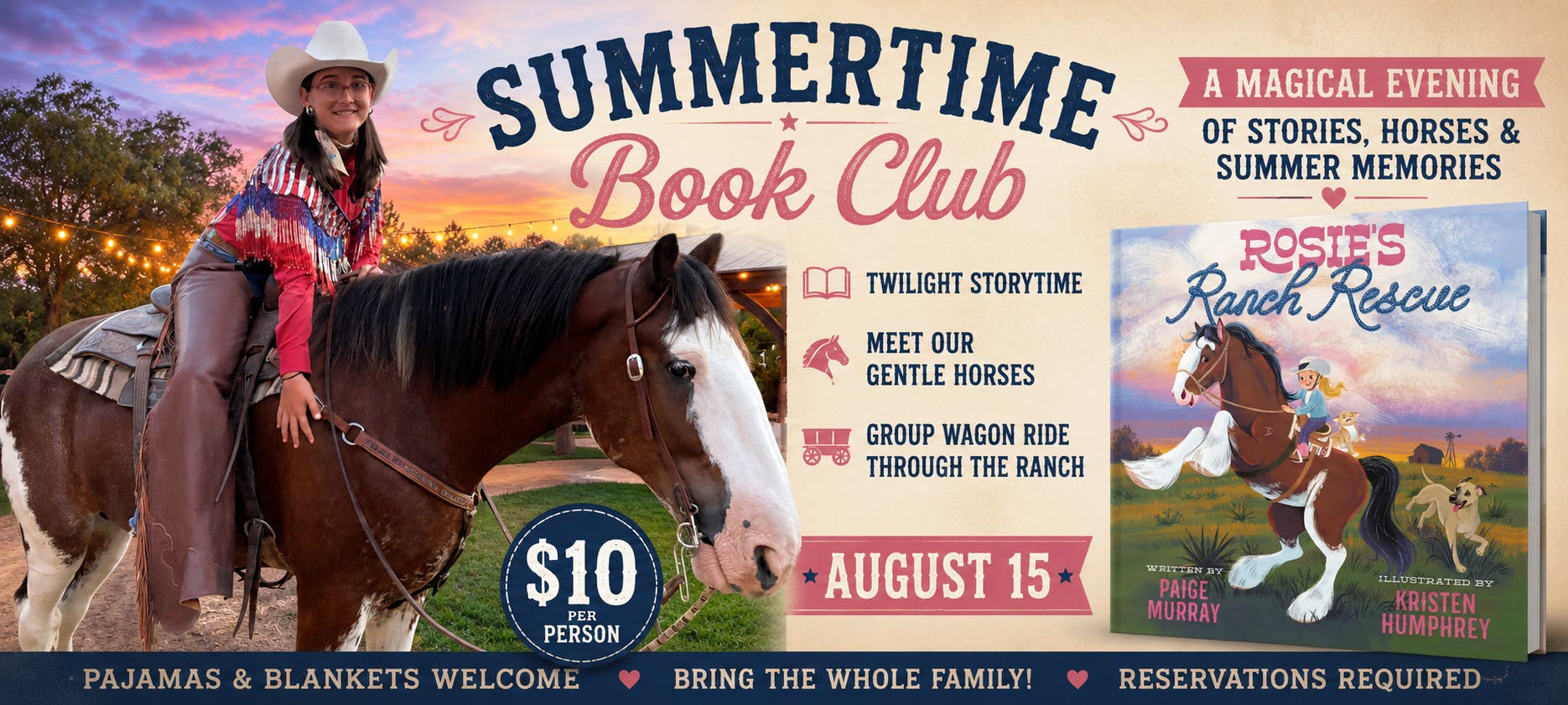 🌙 Summer Reading Nights at the Carriage House