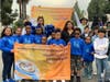 Parade participants from Creative Learning Academy show support for the International Day of Conscience during the celebration of Dr. Martin Luther King Jr.'s birthday in Los Angeles on Jan. 20, 2020.