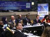 Dr. Hong, Tao-Tze, president of FOWPAL, center right, delivers remarks encouraging everyone to “listen to the calling of conscience, stand up, and bravely speak up to initiate a culture of conscience” at a conference at United Nations in New York.