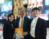 Dr. Erik Solheim, former Executive Director of United Nations Environment Programme, shows support for the International Day of Conscience during the Second World Sustainable Development Forum in Durango, Mexico on March 5, 2020.  