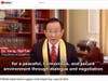 2.Dr. Hong, Tao-Tze, president of FOWPAL, delivers welcome remarks, highlighting the importance of conscience in achieving the objectives of the UN Charter during FOWPAL’s virtual observance of the UN Charter Day.