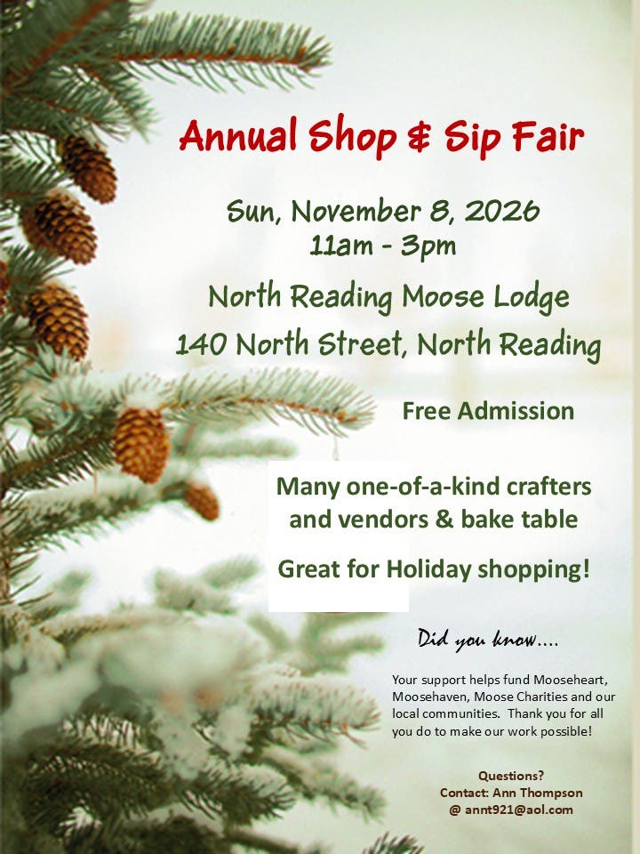 Annual Shop & Sip Craft Fair