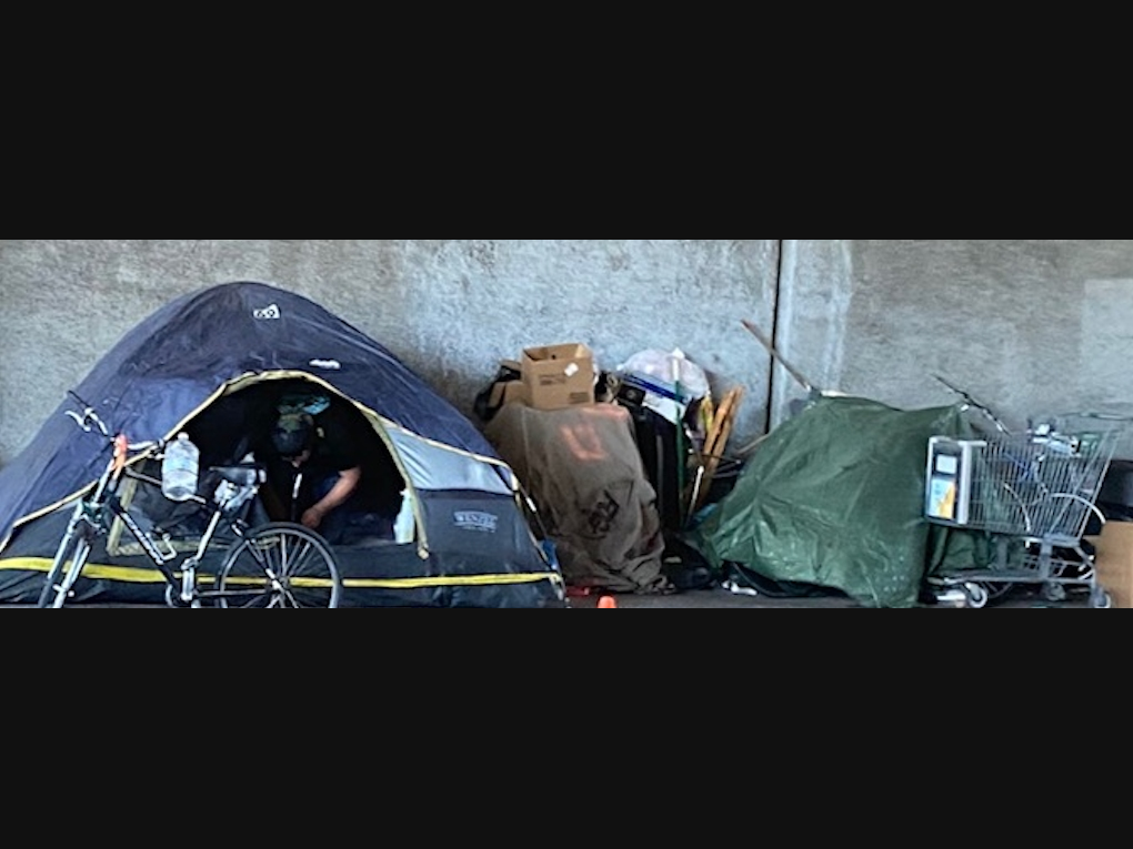 Protesters blasted the city for efforts to force the homeless out of an area that has grown into a supportive community. 