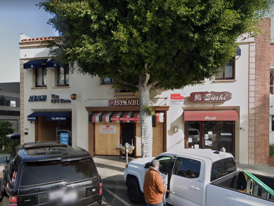 The attack occurred at Cafe Istanbul in Beverly Hills.