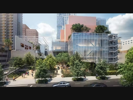 The Colburn School project on the corner of Olive and Second streets will also include an outdoor plaza, gardens and access to nearby public transit stations. 