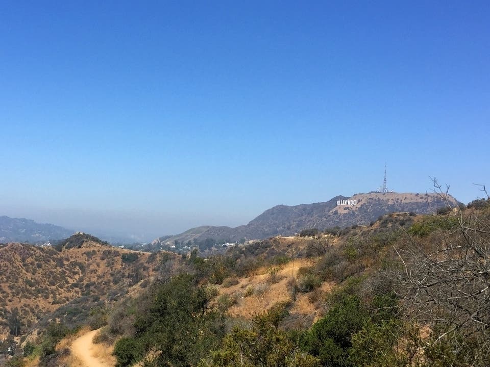 Preparation work began today as crews get ready to apply a fresh coat of pain to the famed Hollywood sign.
