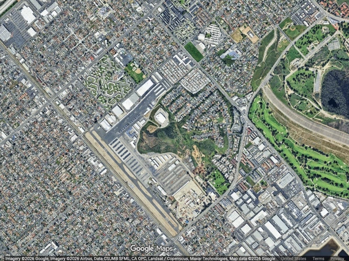 Whiteman Airport, center, is located in Pacoima.
