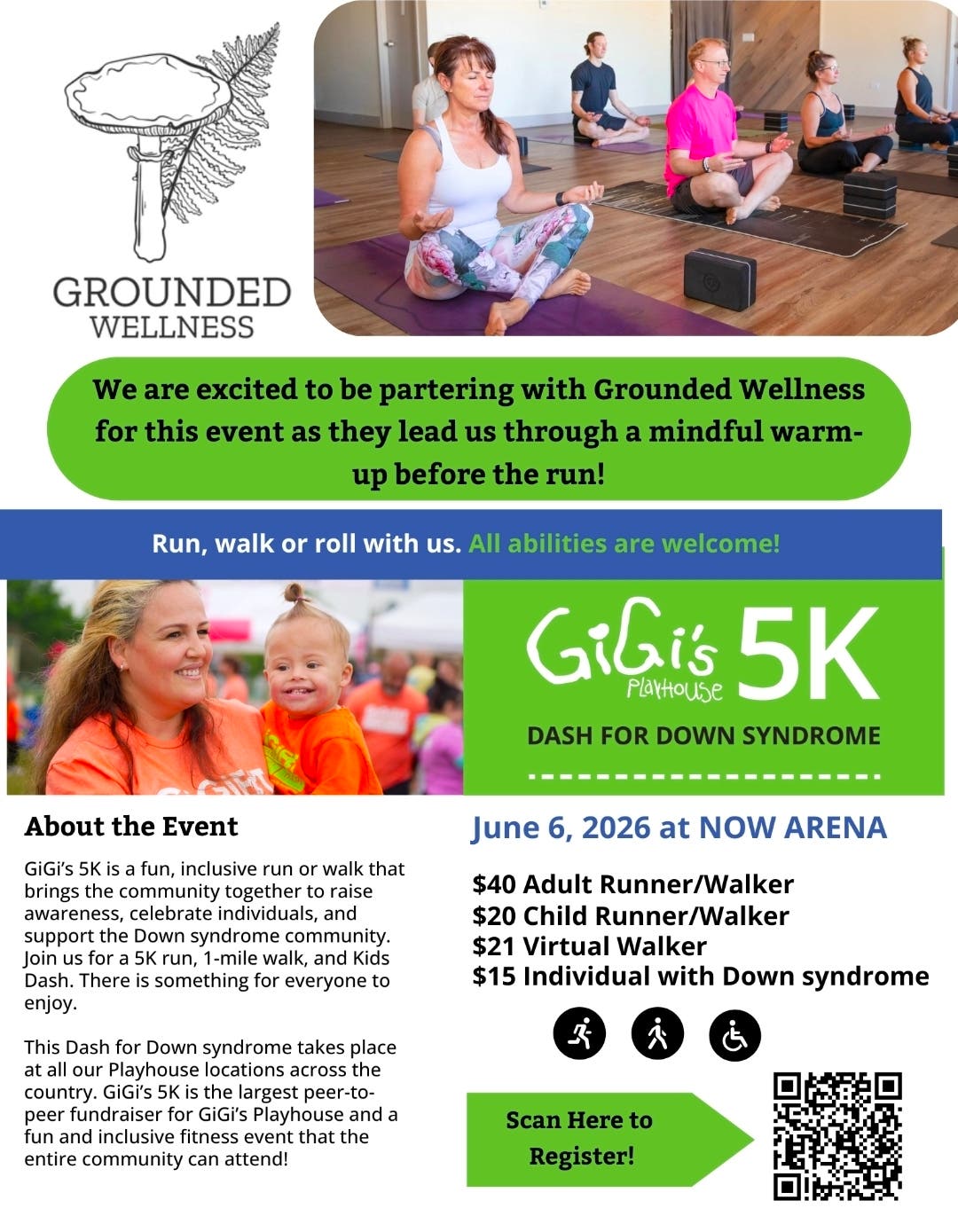 Join the Fun at GiGi’s 5K — Dash for Down Syndrome! All ages and abilities event!