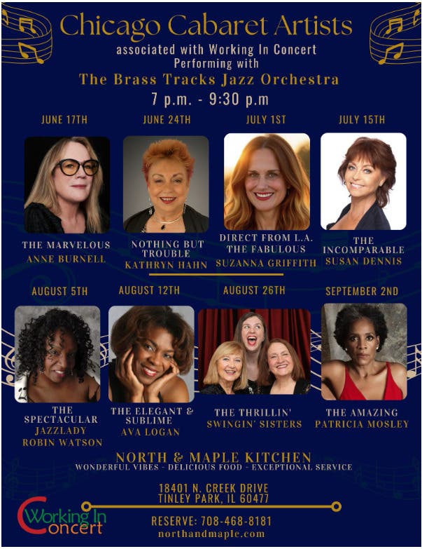 Chicago Cabaret Artists with The Brass Tracks Jazz Orchestra