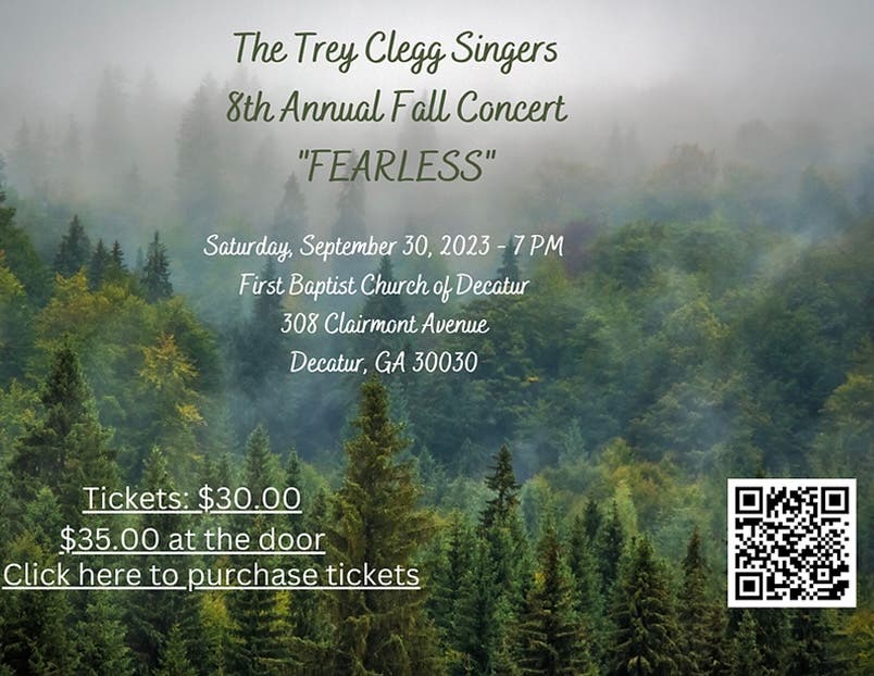 Sep 30 Trey Clegg Singers Kick Off Fall Concerts with "FEARLESS