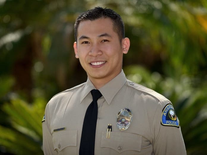 Anaheim PD Cadet Peter Nguyen, he is getting a Ph.D.