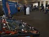 Santa Ana Police Chief David Valentin talks about the department’s response to an increase in crime during a press conference. On display are gambling machines confiscated from what are known as slap houses.