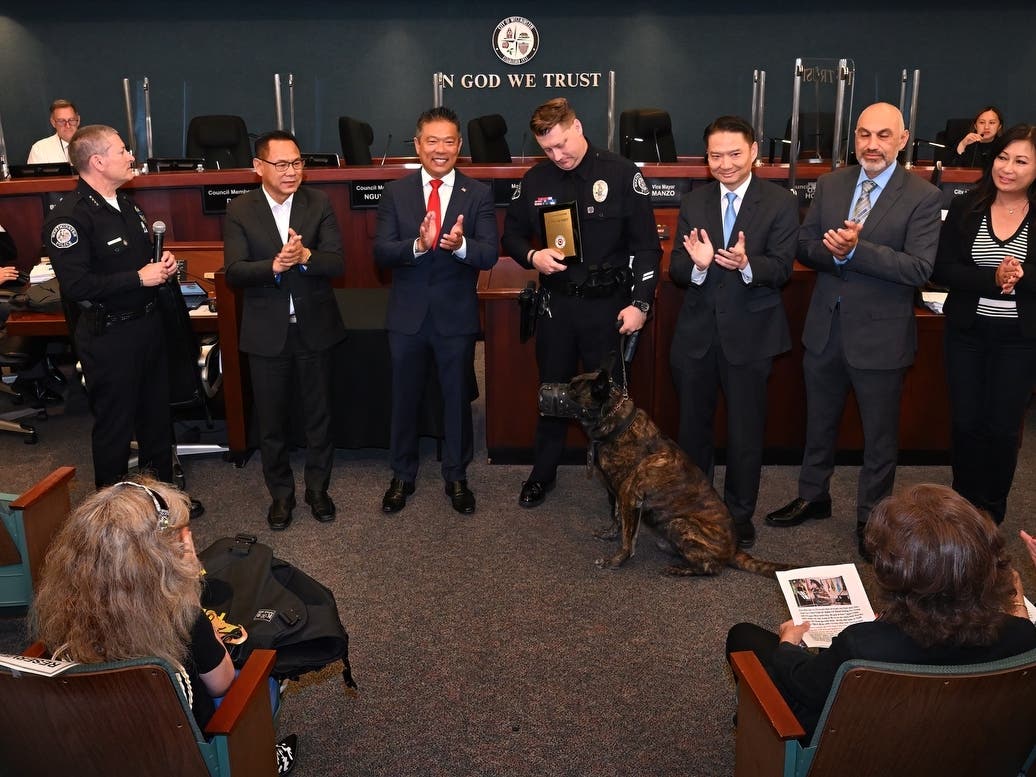 Westminster Police K9 Pako adjusts to retired life | Orange County, CA ...