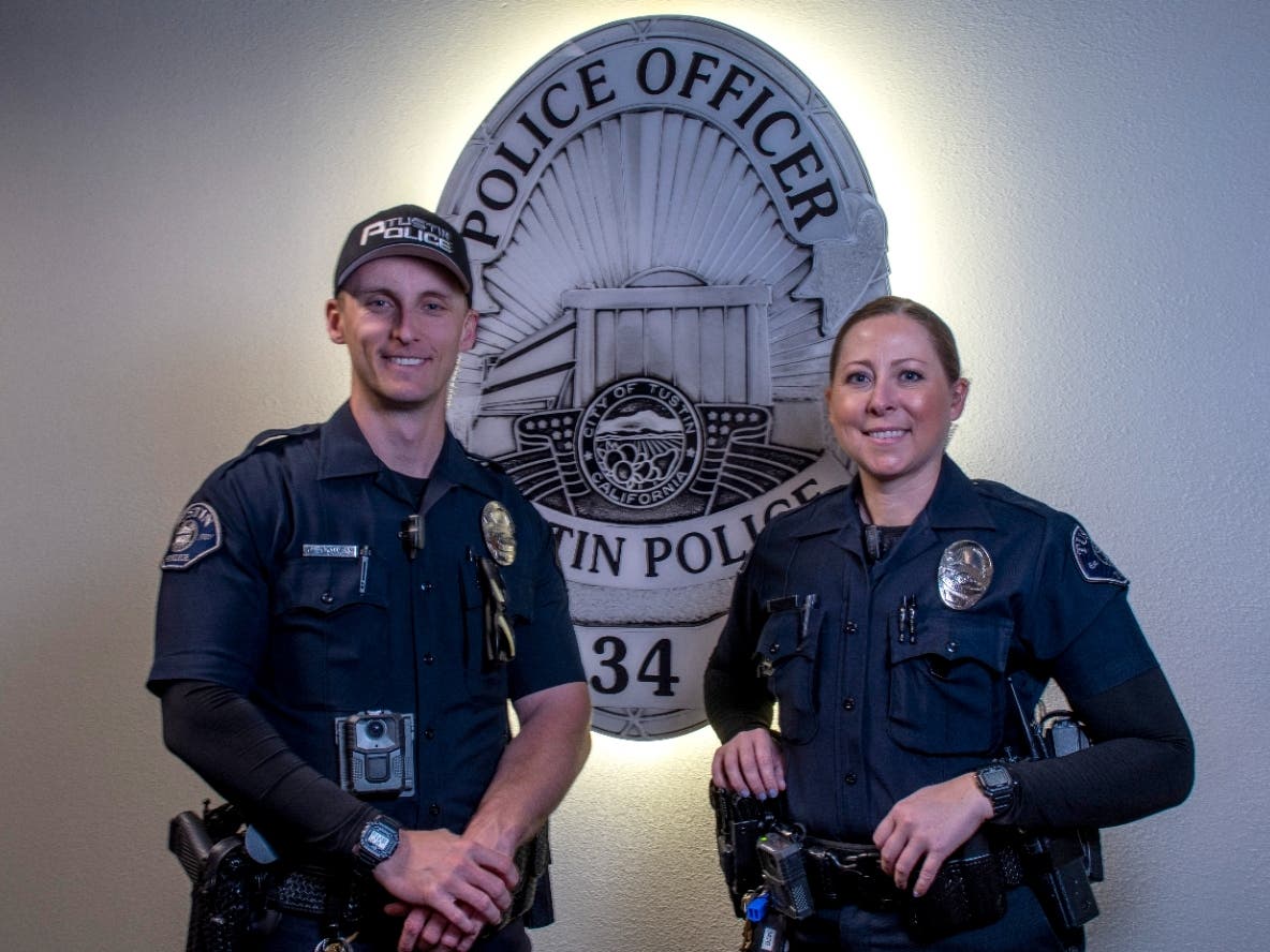 Tustin Police Department welcomes two new officers | Orange County, CA ...