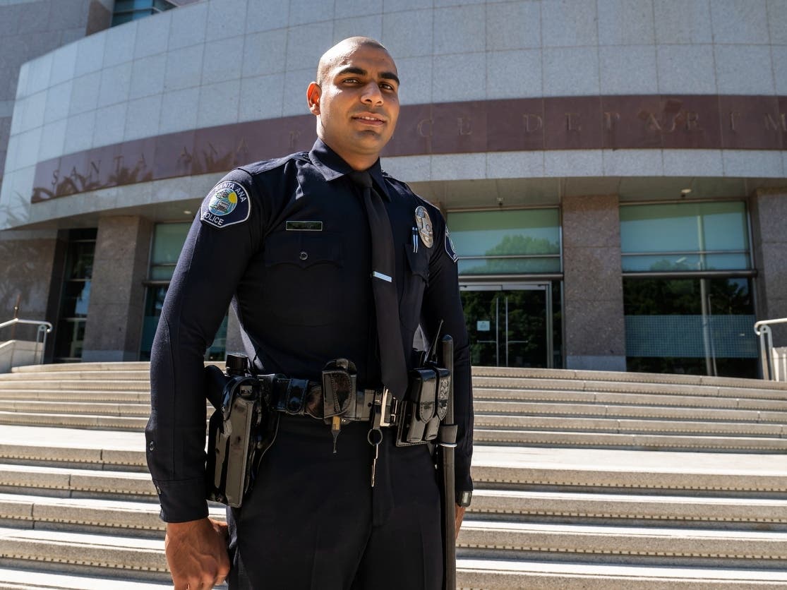 Officer Sahil Singh of the Santa Ana Police Department is the department’s first Indian officer.