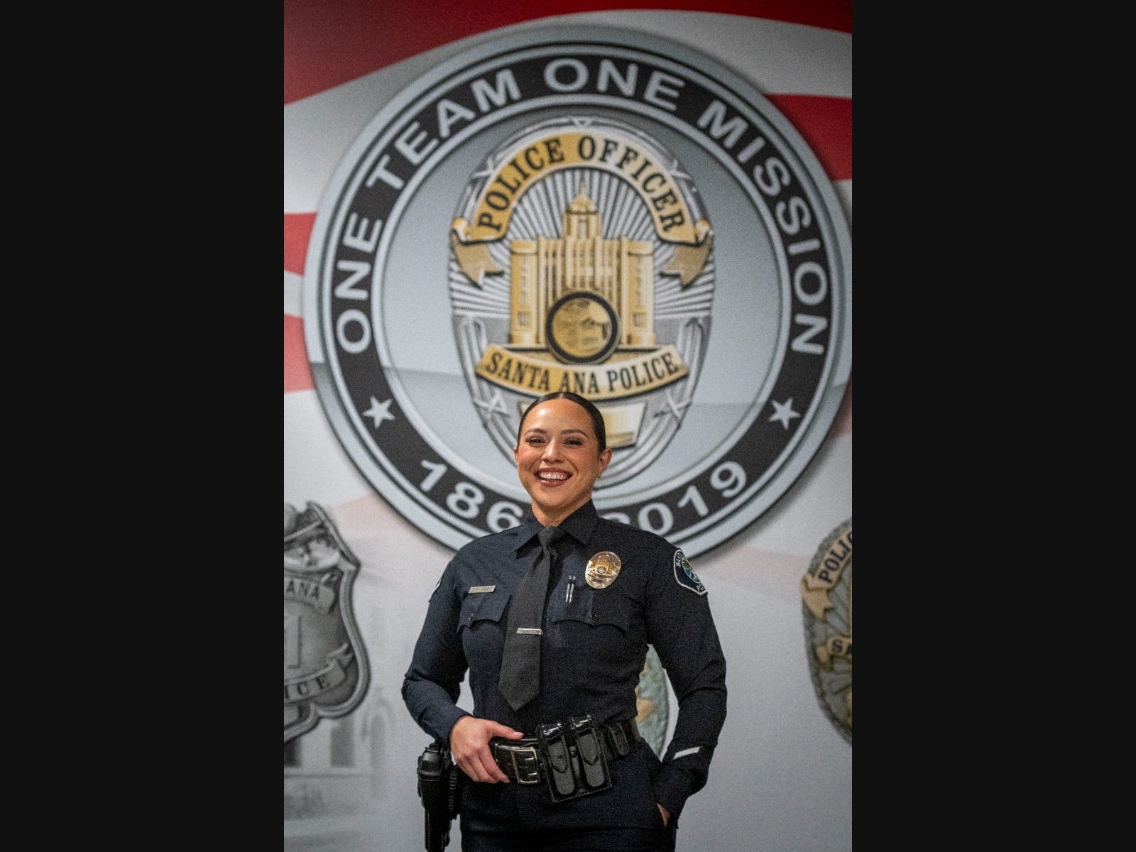 Officer Tatiana Raygoza of the Santa Ana Police Department. 