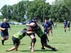 Kyle Bryant fighting for meters pulling in the Impala's defense.