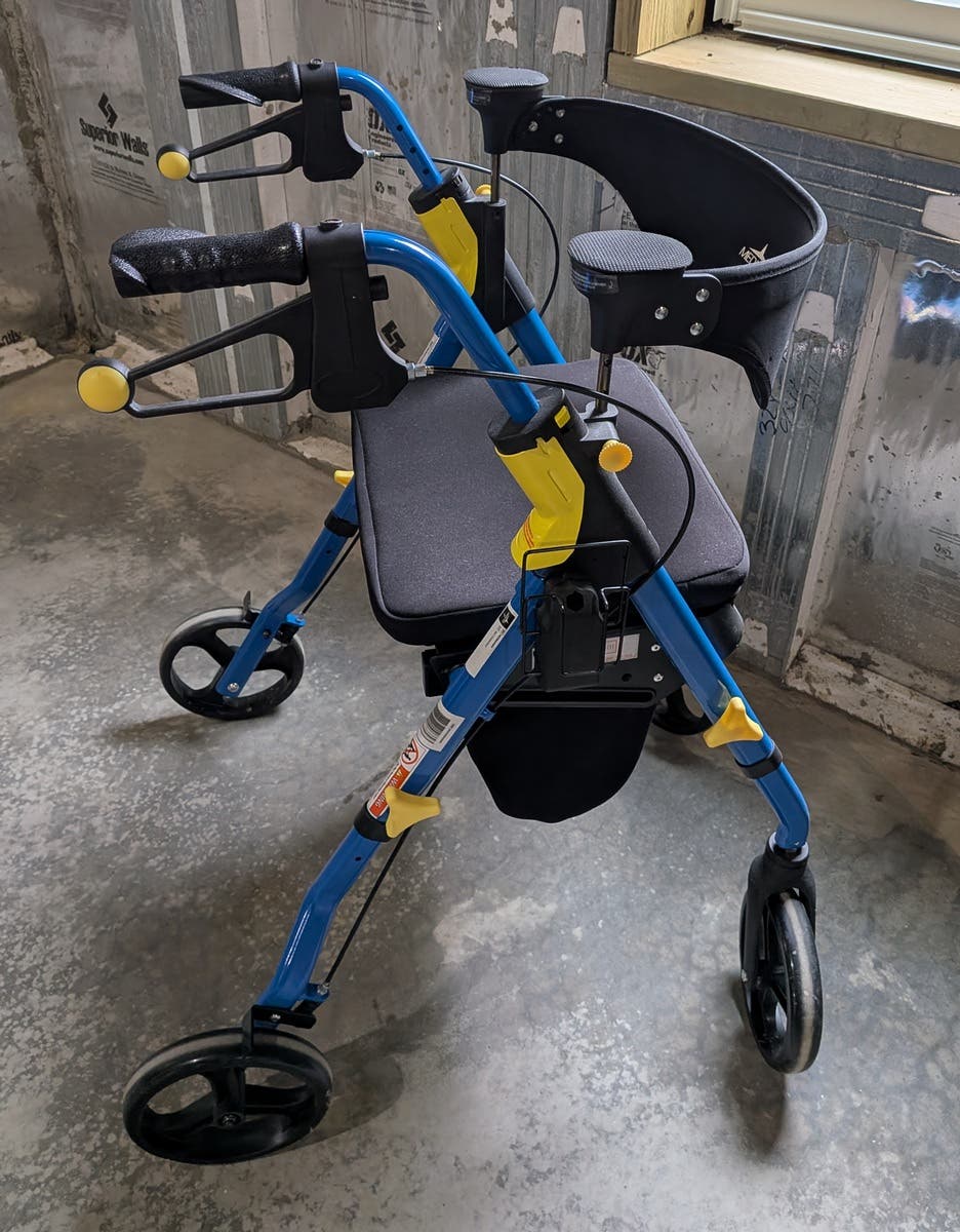 Almost New Rollator Walker, 300 Pound Rating $80