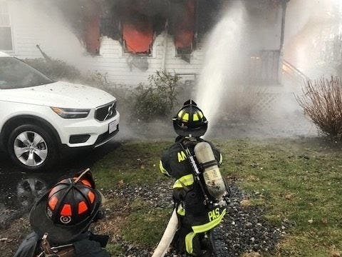 Andover Fire Rescue and other area departments extinguished a two alarm fire Thursday night.