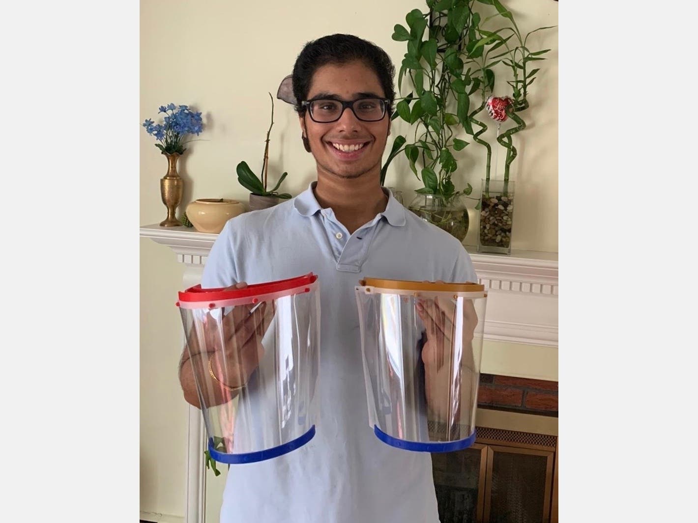 Andover High School junior Pratheek Kuimanda and five friends are producing hundreds of face shields for health care workers.