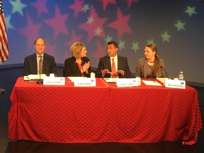 Shortly before the coronavirus shutdown began, North Andover's Board of Selectmen candidates appeared together at the North Andover CAM studio.
