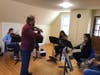 Violaists perform with Dr. Alexey Shabalin during their masterclass.
