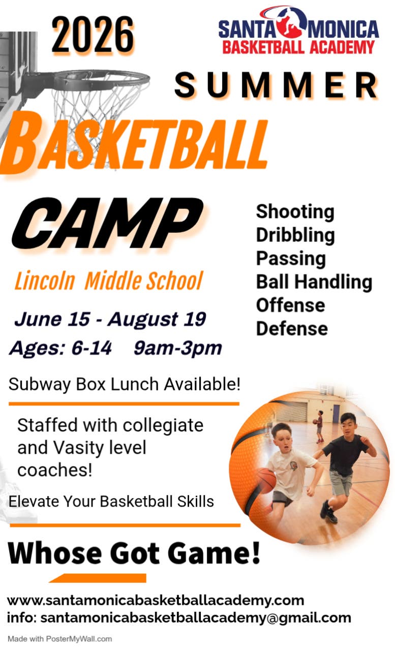 Santa Monica Basketball Academy Summer Basketball Camps!