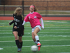 Kaitlyn Vlacich (No. 7) kicked the Colonials to victory in the “Kicks 4 Cancer” game, 2-1 over Sachem North.