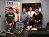 William Floyd High School Geometry in Construction (GiC) were recently featured on “Spotlight on Long Island Schools” radio program with host Robert Vecchio, president of the William Floyd Board of Education. Pictured from left to right are: former GiC st
