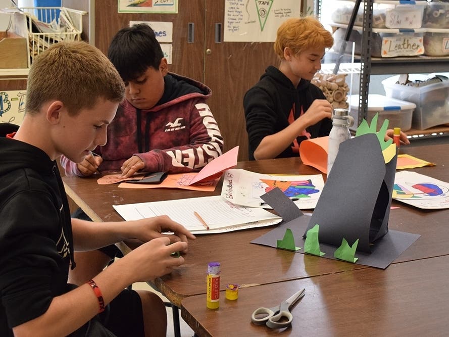 Fox Lane Middle School Students Get HandsOn Lesson in Sculpting