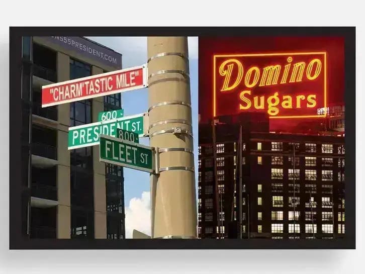 City of Baltimore 12-Days Until the Domino Sugars Neon Sign 75th & "Charm'tastic Mile" 10th Anniv.