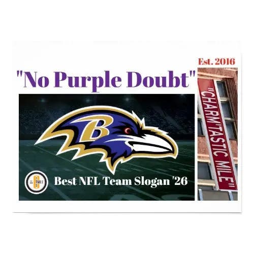 City of Baltimore: "No Purple Doubt" Ravens Beat Eagles 24-7, NFL's Best Team Slogan '26 Season