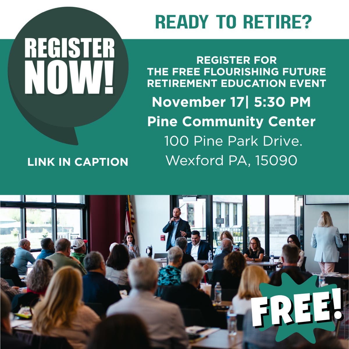 Flourishing Future Retirement Readiness Event - FREE and open to the public