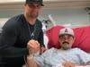 Los Angeles Angels star Albert Pujols visited a CHP officer in Riverside County who's in the hospital recuperating from an injury.