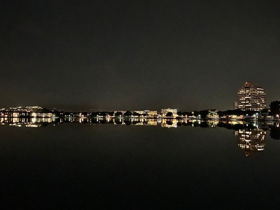 The Foster City Lagoon, opposite Leo J. Ryan Park, pictured on Oct. 10.