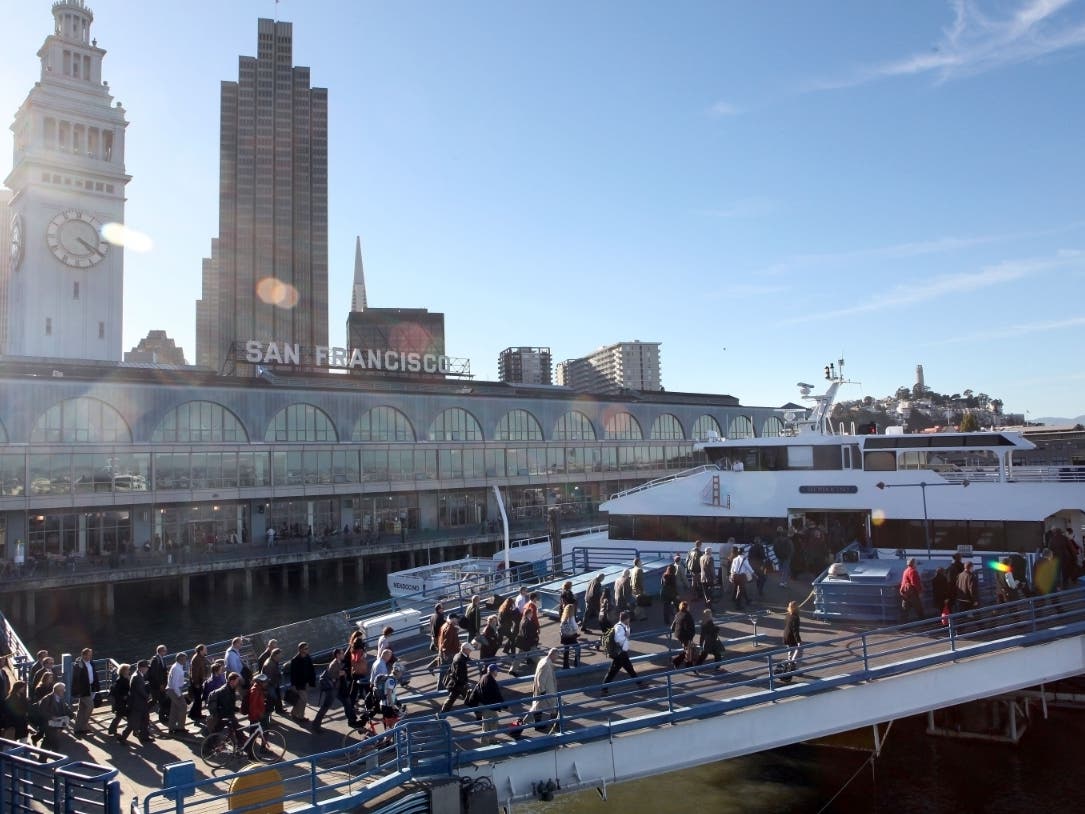 Several ferries leaving from the San Francisco Ferry Terminal have new departure locations Monday afternoon.