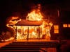 Flames from the Kincade Fire consume Soda Rock Winery on Sunday, Oct 27, 2019, in Healdsburg, Calif.