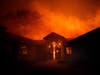 Flames from the Kincade Fire consume Soda Rock Winery on Sunday, Oct 27, 2019, in Healdsburg, Calif.