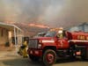 The Hill Fire forced evacuations in Jurupa Valley Wednesday.