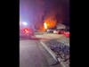 Fire officials haven't said whether any residents were at home when the fire broke out.